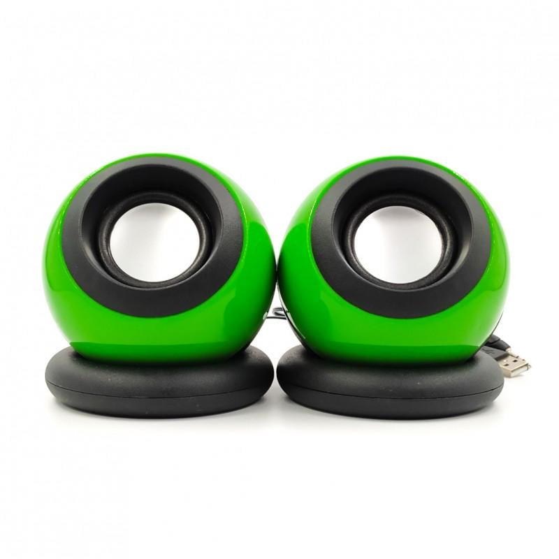 Колонки компьютерные SPS D008 колонки USB Green (02062021_22)