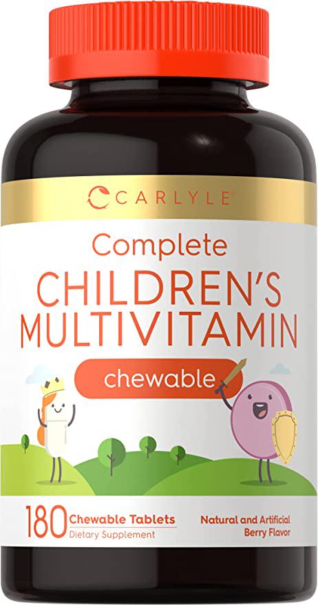 Комплекс витаминно-минеральный Carlyle Nutritionals Children's Chewable Complete Multivitamins для детей 180 Tablets Fruit