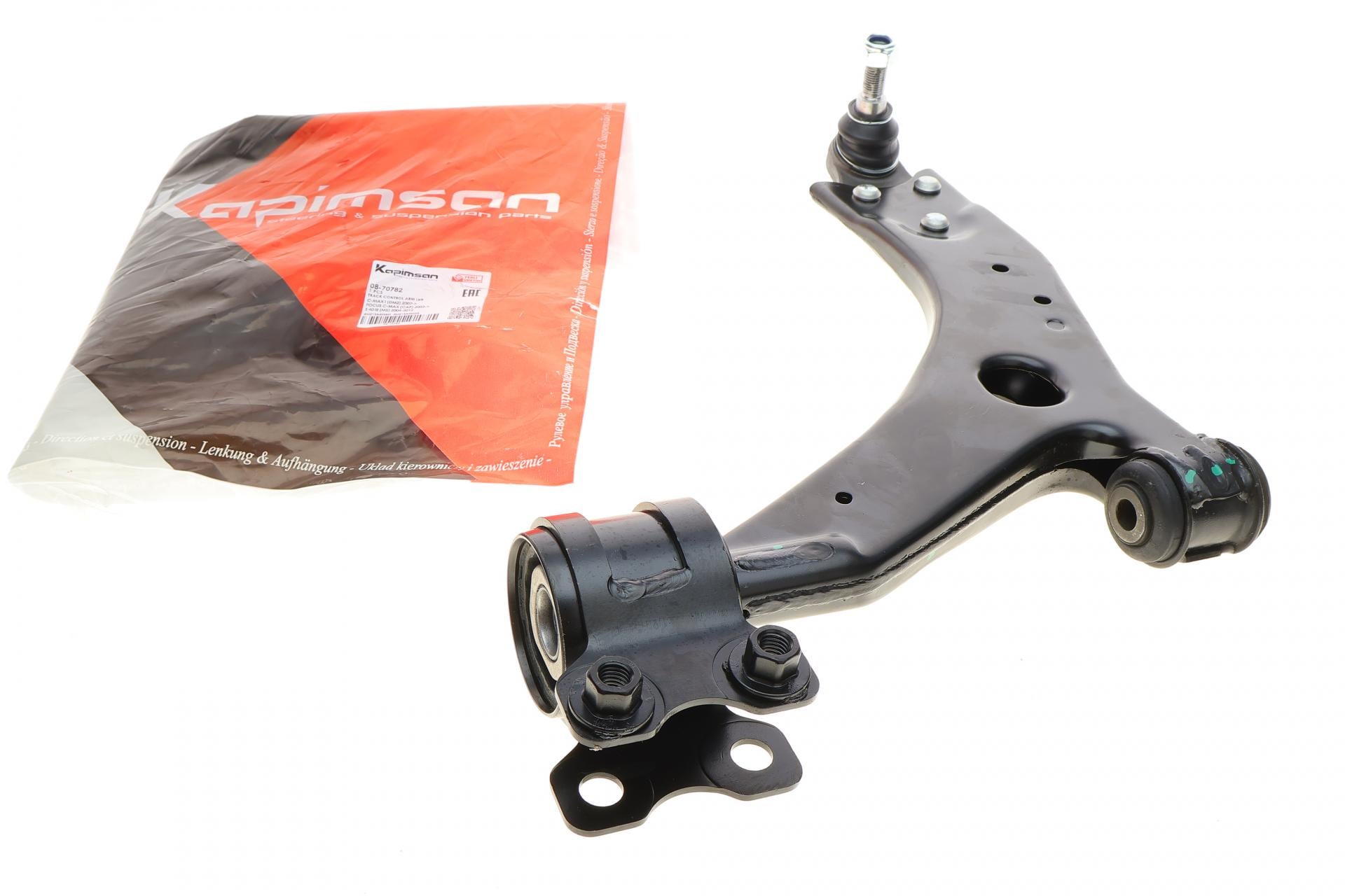 Рычаг подвески KAPIMSAN передний L Ford C-Max 07-10/Focus/Volvo C30/C70/S40/V50 04-13 с шаровой (08-70782)