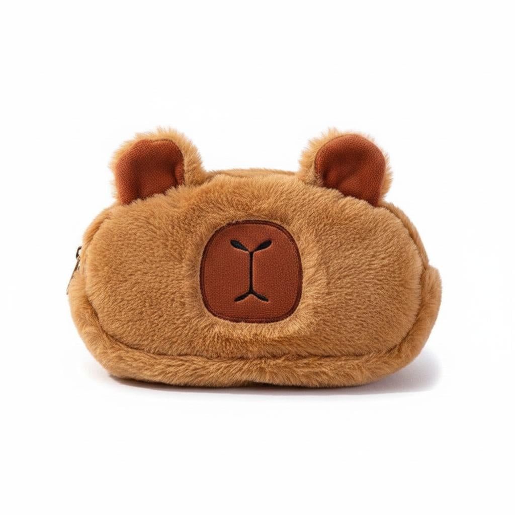 Пенал школьный Capybara пушистый Коричневый (2469880679)