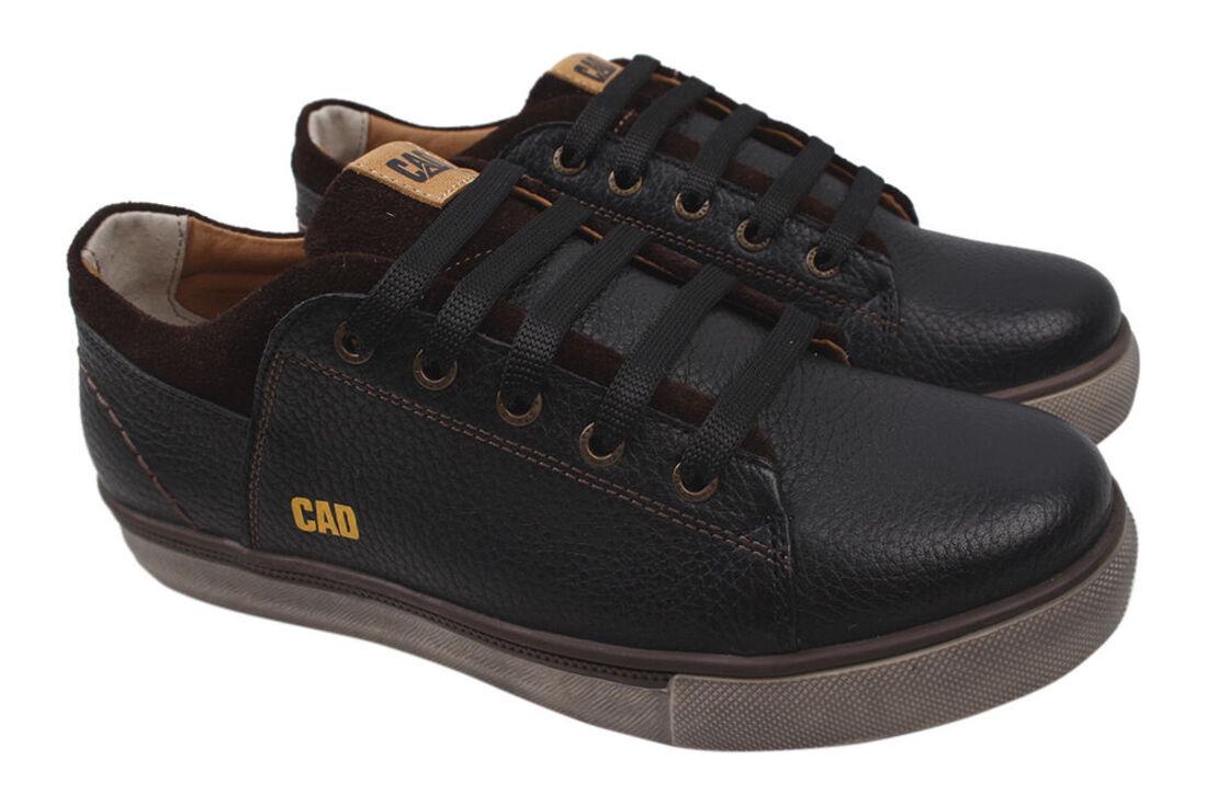 Туфли комфорт Zumer мужские из кожи р. 37 Черный (59-20DTC)