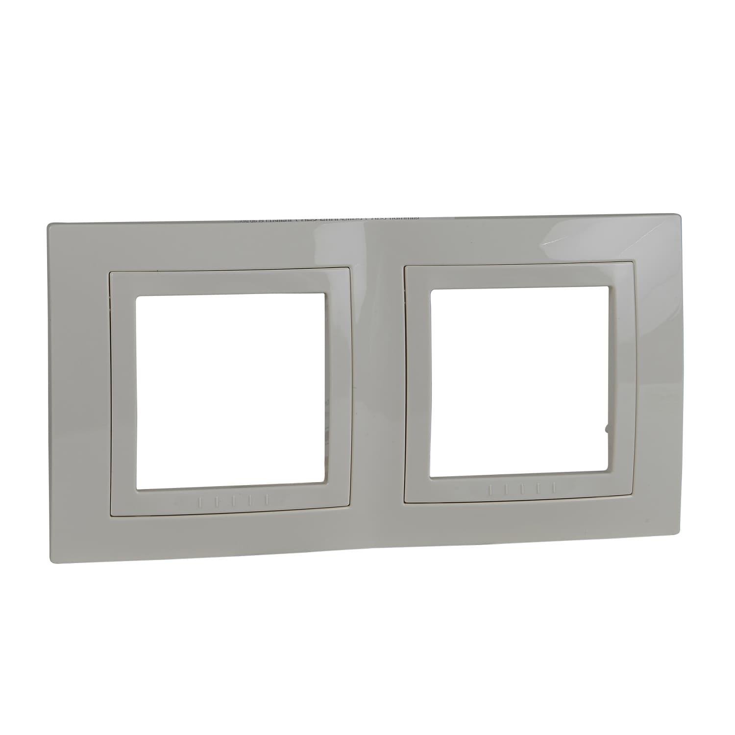 Рамка Schneider Electric Unica двухместная Слоновая кость (MGU2.004.25)