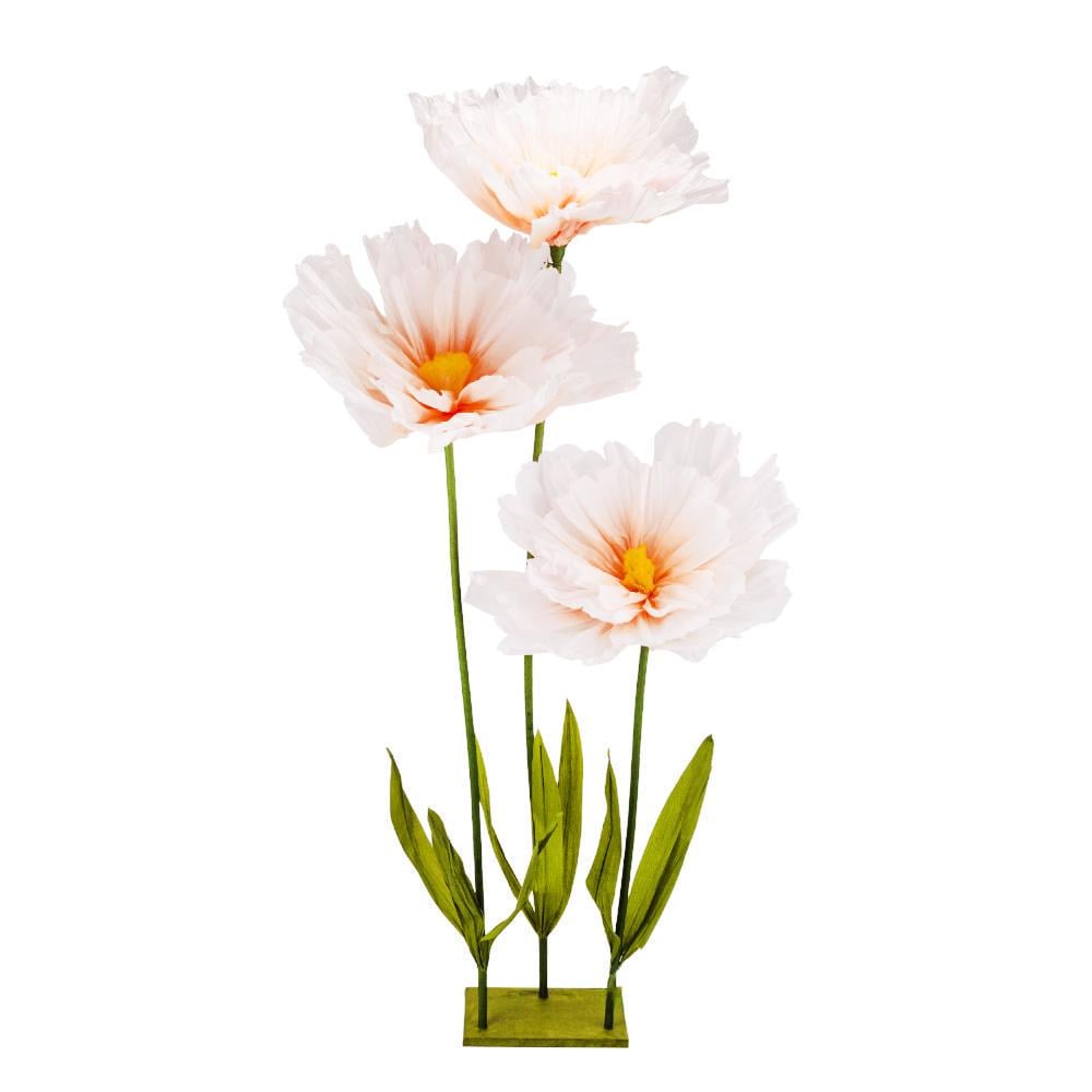 Цветы ростовые декоративные цветы на стойке 165 см Бело-оранжевый (2030-006) Цветы ростовые декоративные цветы на стойке 165 см Бело-оранжевый (2030-006)