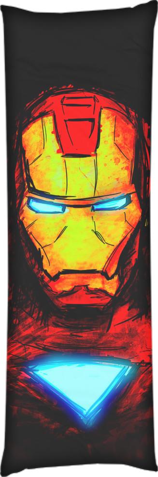 Подушка дакимакура Iron Man Граффити 60x180 см (14106030)