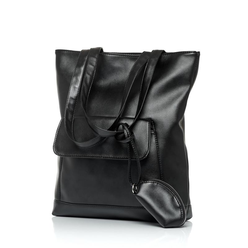 Жіноча сумка Sambag Shopper 41x30x10 см Black - фото 2