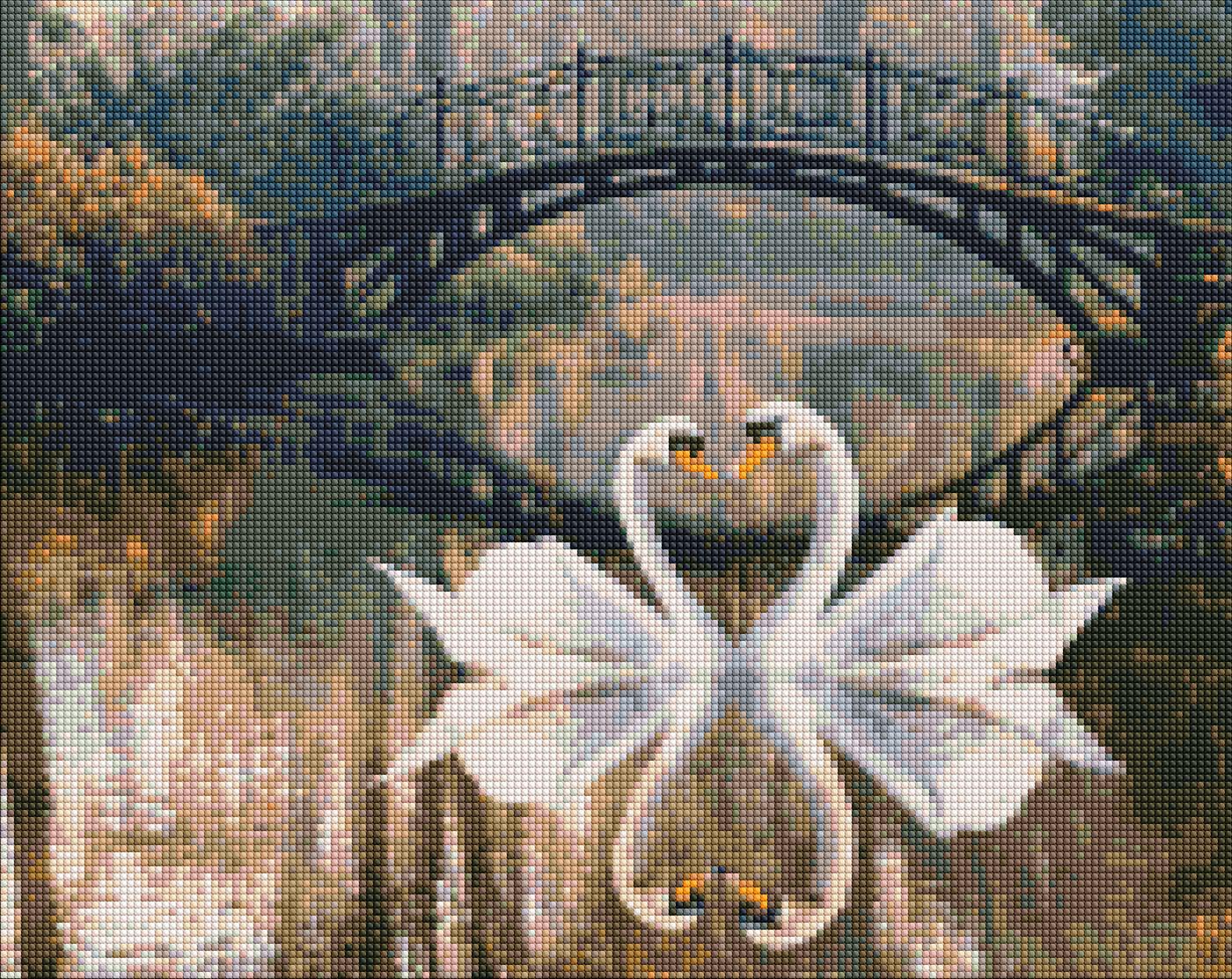 Алмазная мозаика Идейка Романтическая история 40x50 см (AMO7410)