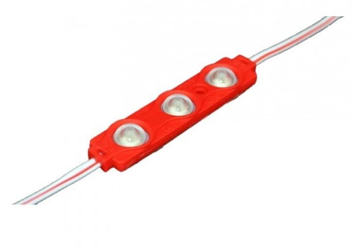 Модуль светодиодный LEDUA 5630-3smd IP65 с линзой 35-40Lm Белый теплый (1427)