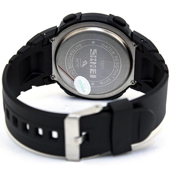 Наручний годинник спортивний чоловічий Skmei Чорний (1301 Black) - фото 8