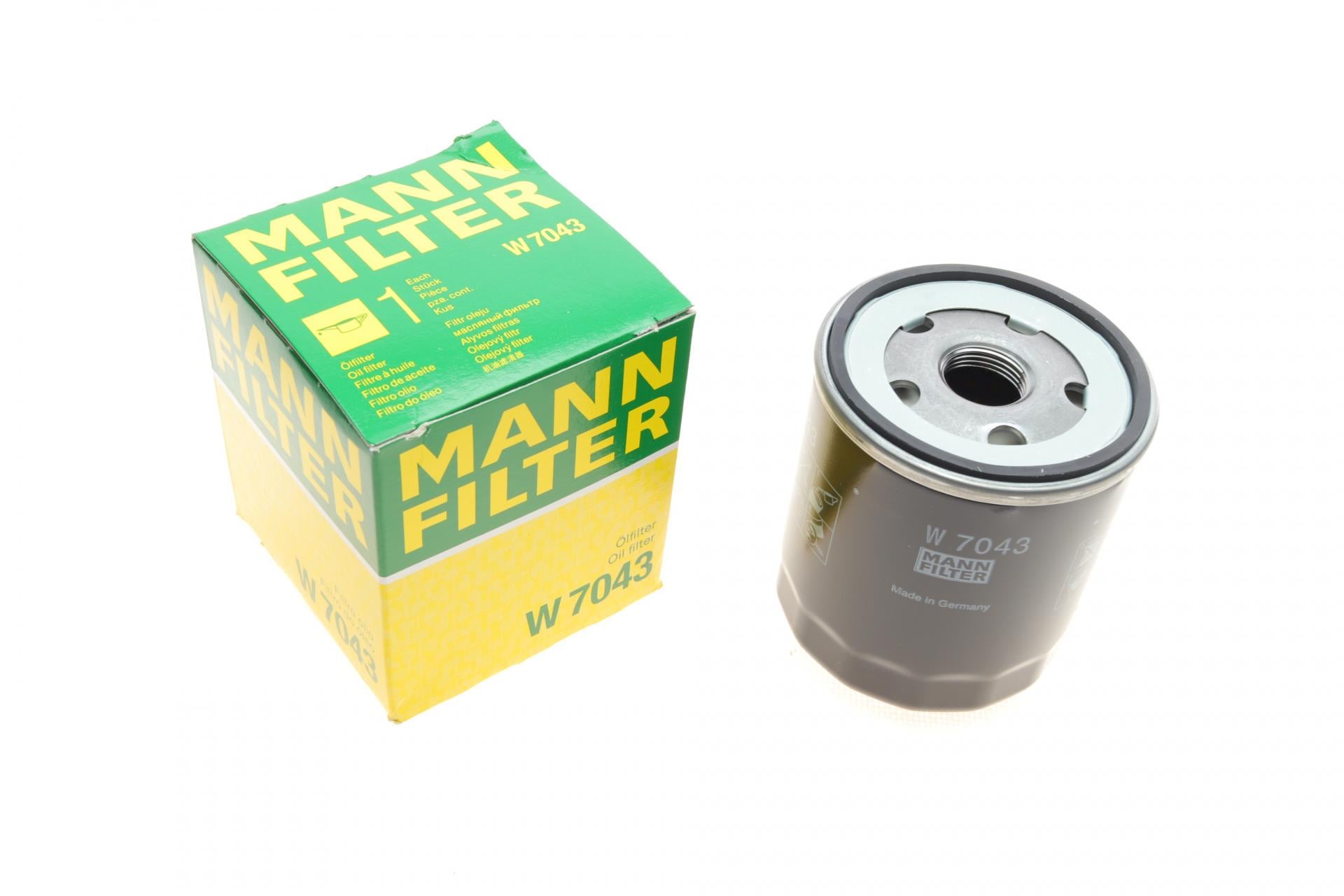 Фильтр масляный Mann-Filter для Ford Transit Custom/Focus III 2,0 TDCi 14- (W 7043) Фильтр масляный Mann-Filter для Ford Transit Custom/Focus III 2,0 TDCi 14- (W 7043)