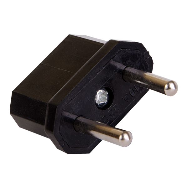 Адаптер европереходник LXL ORBITA 10А 250V Черный