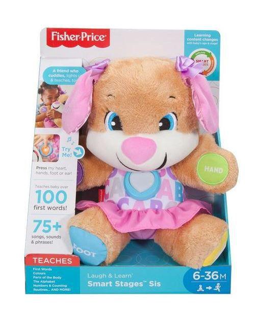 Интерактивная игрушка Fisher-Price Laugh&Learn Smart Stages Puppy Sister Умный Щенок на английском языке (2598019191)