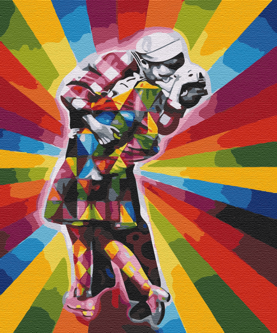 Картина за номерами Brushme Поцілунок поп-арт 48x60 см (BS51484L) Картина за номерами Brushme Поцілунок поп-арт 48x60 см (BS51484L)