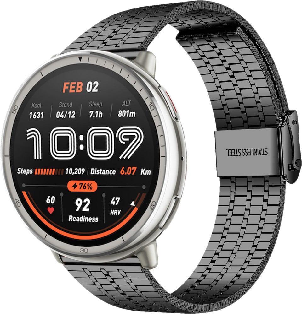 Браслет металевий Counic для Amazfit Active 2 Round Black (42105-2B) Браслет металевий Counic для Amazfit Active 2 Round Black (42105-2B)