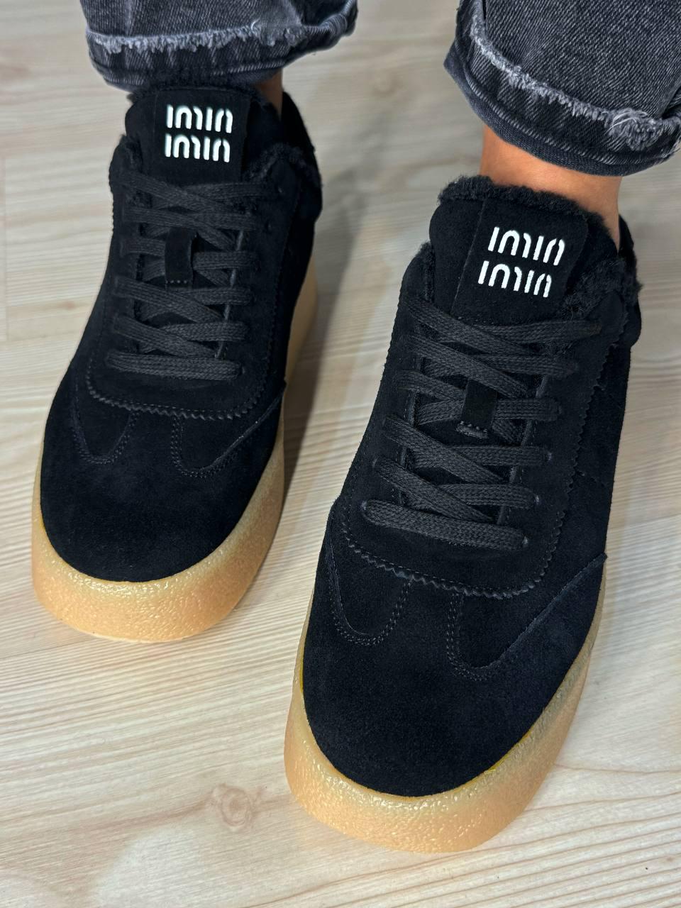 Кеди жіночі Hengji 633-1 утеплені замшеві на хутрі р. 37 Чорний (5393) - фото 9 Кеди жіночі Hengji 633-1 утеплені замшеві на хутрі р. 37 Чорний (5393) - фото 9