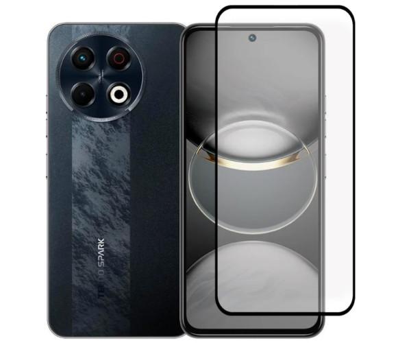 Защитное стекло Full Screen Tempered Glass для Tecno Spark 30 Pro Black