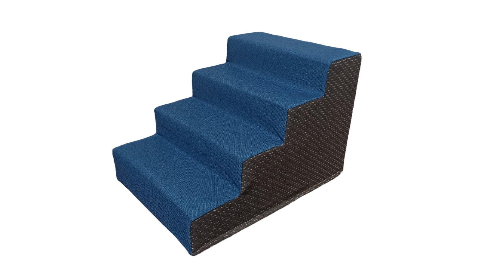 Сходинки для собак і котів тканина меблева 36х33х50 см Синій (12553583) Сходинки для собак і котів тканина меблева 36х33х50 см Синій (12553583)