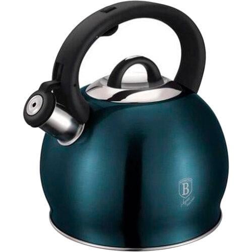 Чайник зі свистком Berlinger Haus Aquamarine Metallic Line індукція капсульне дно 3 л