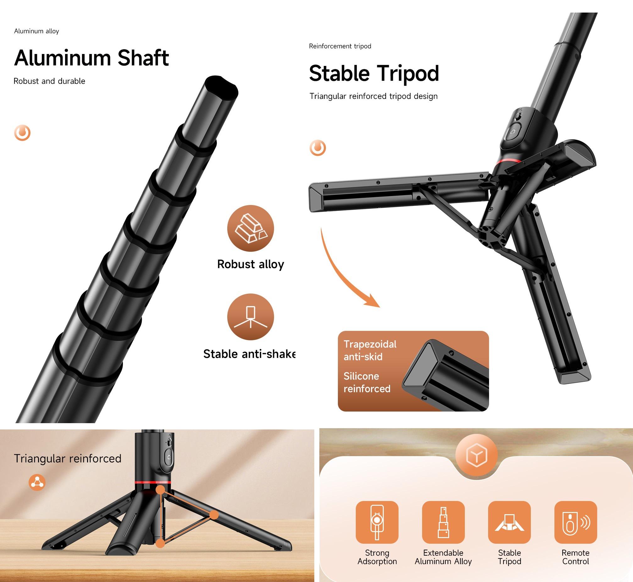 Селфи палка штатив с пультом UKC L20 (26818053) - фото 10 Селфи палка штатив с пультом UKC L20 (26818053) - фото 10