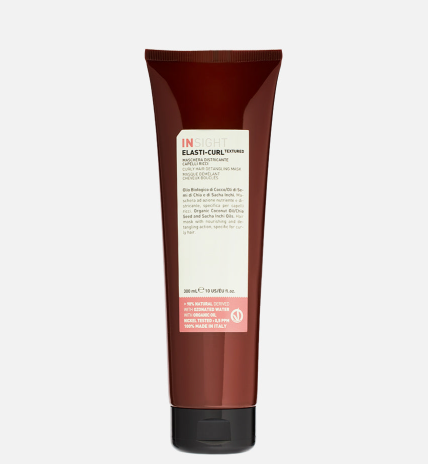 Маска для вьющихся волос Insight Elasti-Curl Textured Curly Hair Detangling Mask 300 мл Маска для вьющихся волос Insight Elasti-Curl Textured Curly Hair Detangling Mask 300 мл