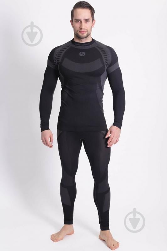 Мужское термобелье Sesto Senso Active L Черный с серым (sns0034)