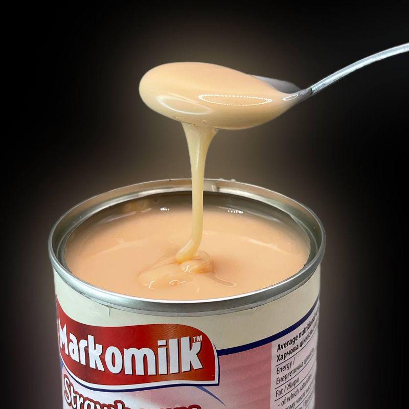 Згущене молоко Markomilk з ароматом полуниці 397 г (CM-M-Strawberry) - фото 7 Згущене молоко Markomilk з ароматом полуниці 397 г (CM-M-Strawberry) - фото 7