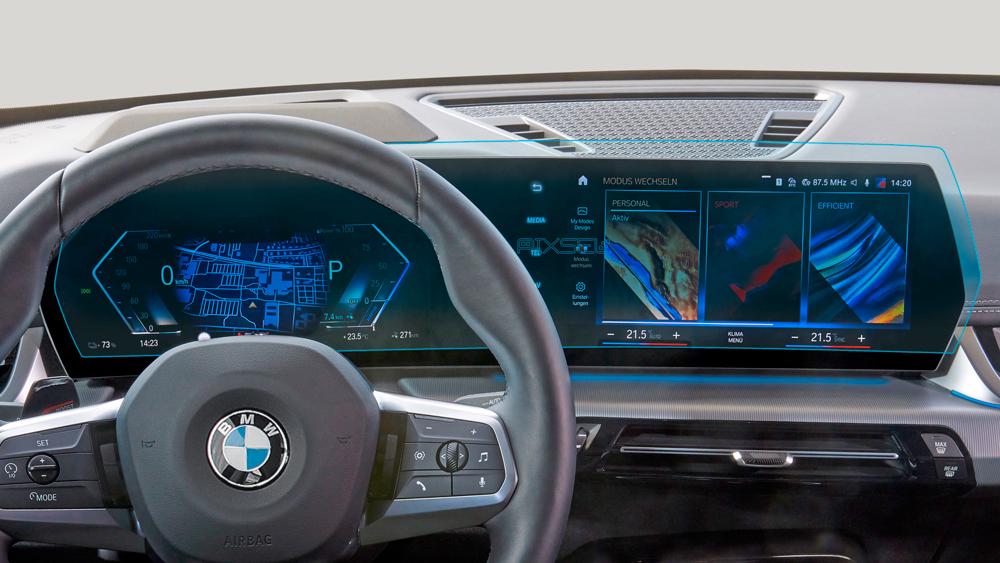 Стекло защитное Pixsel гибридный глянец на приборную панель BMW X1 26,2“ 2022 U11