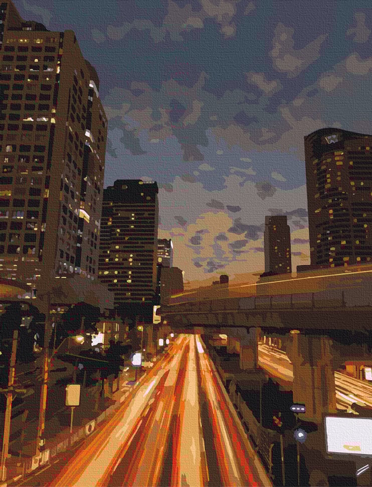 Картина по номерам Art Craft Ночной Бангкок 40х50 см (11213-AC)