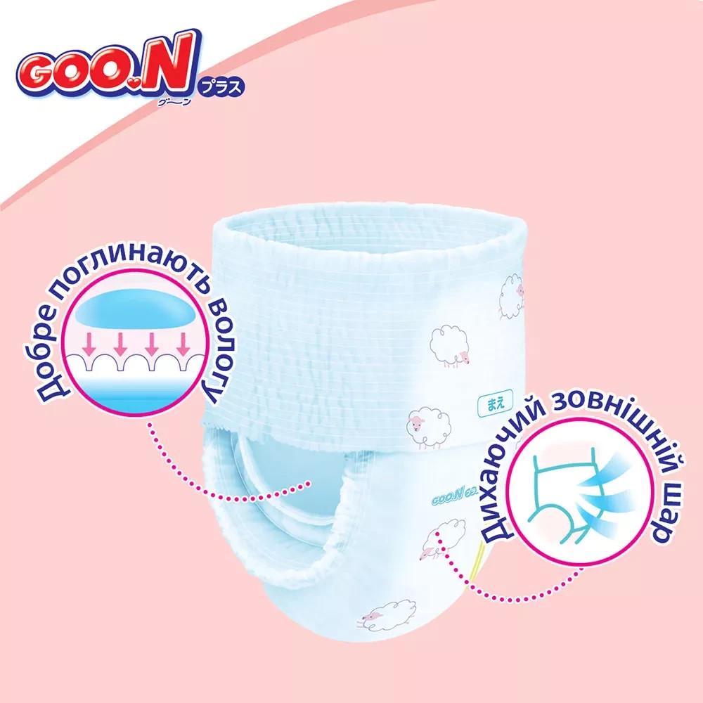 Трусики-підгузки Goo.N Plus для дітей 12-20 кг 76 шт. (23752379) - фото 9