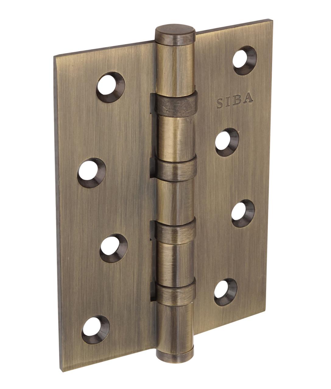 Петля дверна Siba універсальна латунна 100 мм Антична бронза (4BB 4"х3"х3 мм FHP AB) Петля дверна Siba універсальна латунна 100 мм Антична бронза (4BB 4"х3"х3 мм FHP AB)