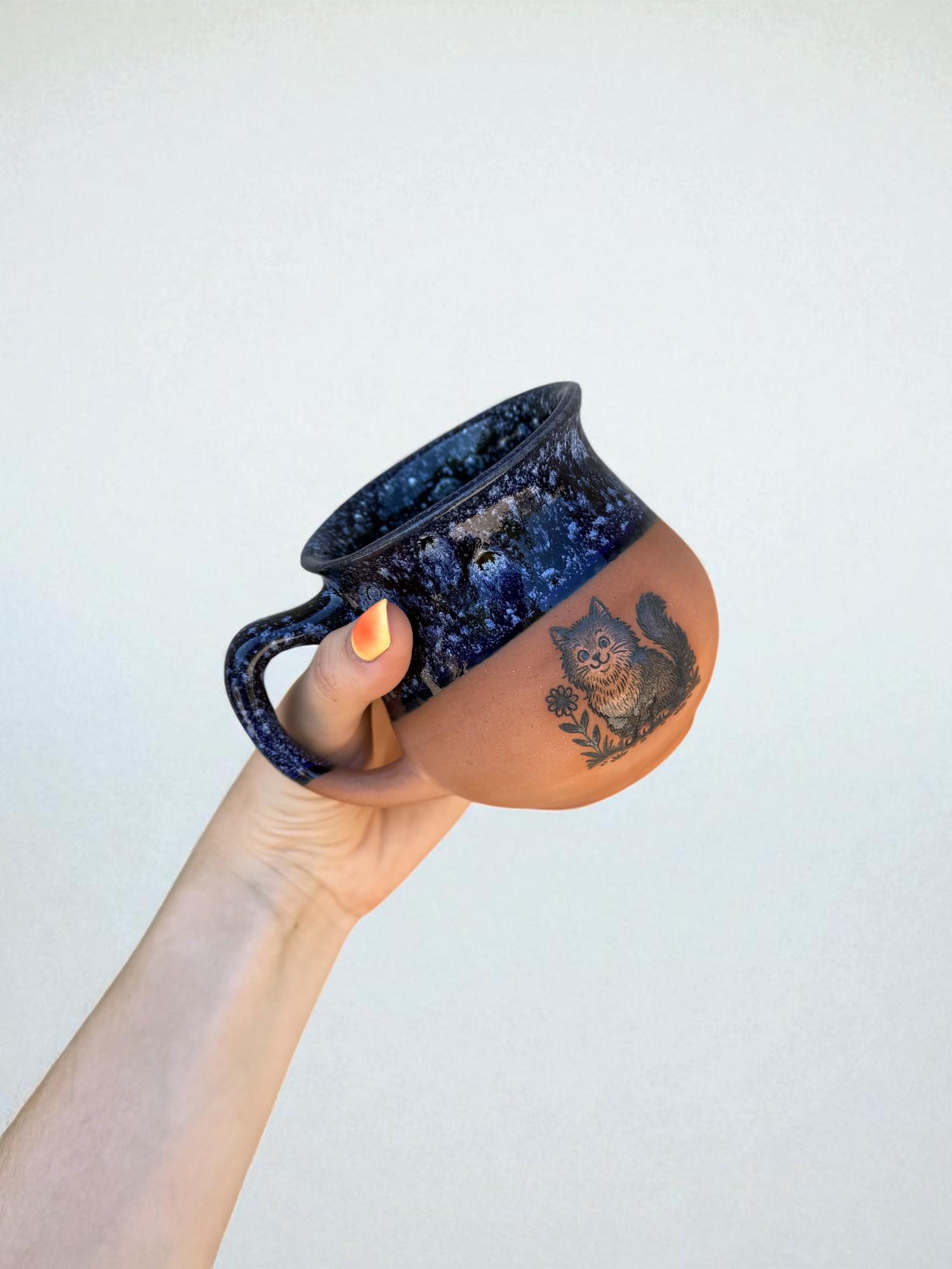 Чашка ручной работы "Котик" 450 мл (28833639) - фото 10