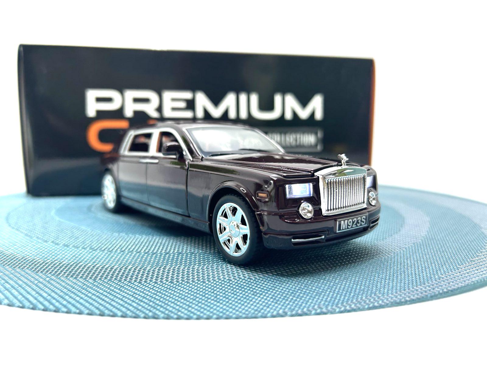 Машина металлическая инерционная АвтоСвіт Rols-Royce открывается дверь капот 1:24 Коричневая (AP-1701)