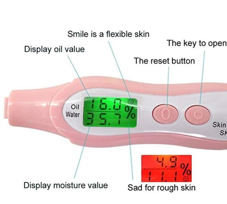 Косметологічний аналізатор вологості шкіри SUNROZ SK-5D з LCD Рожевий (SUN2811) - фото 3