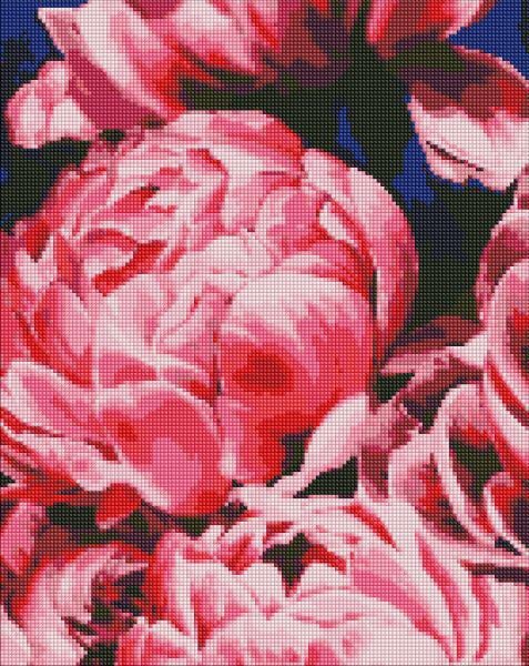 Алмазная мозаика Идейка Бархатные пионы 40x50 см (Id-AMO7085)