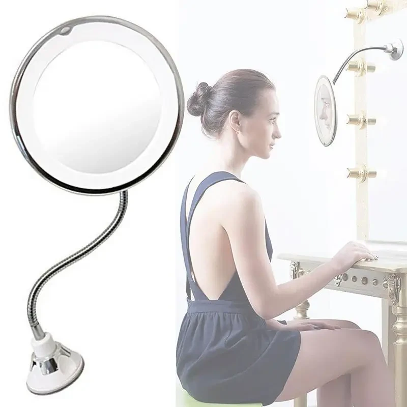 Дзеркало для макіяжу із підсвіткою LED Ultra Flexible Mirror 10X (1732992899) - фото 2