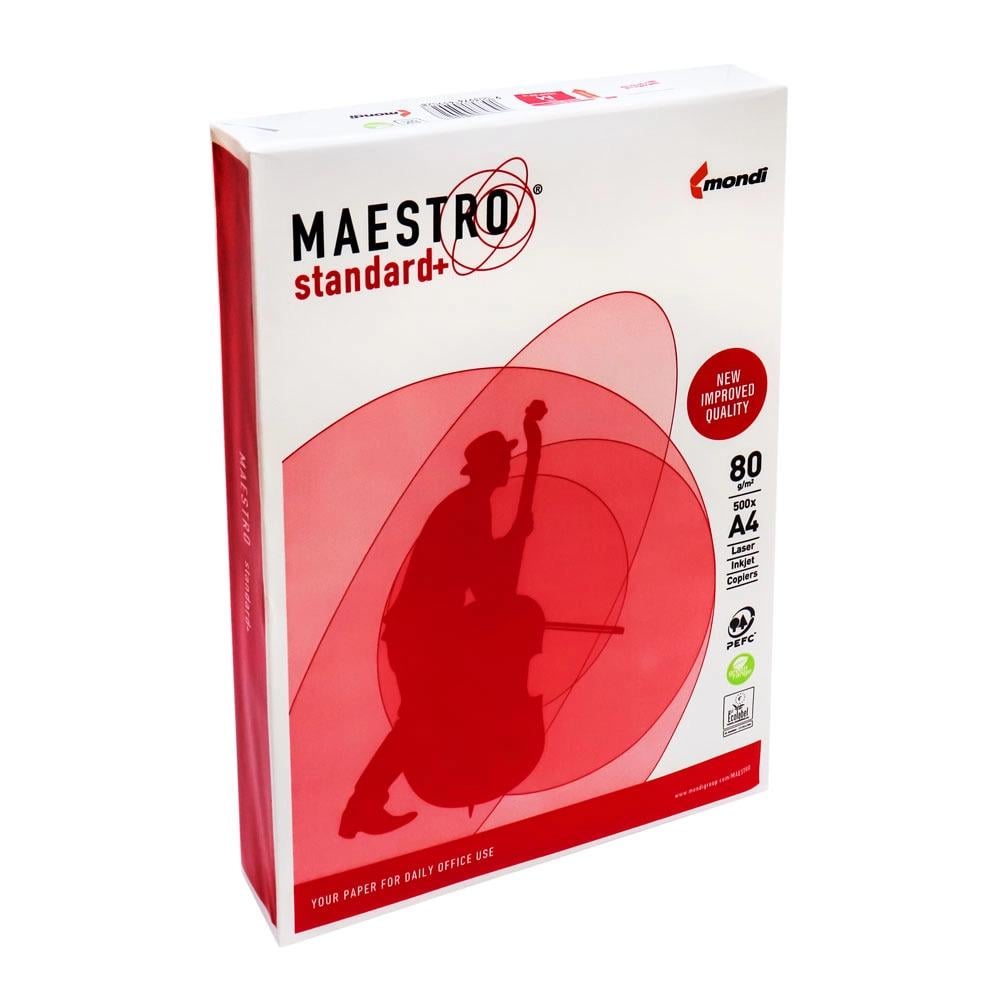 Бумага офисная Mondi Maestro Standart+ А4 80 г/м2 500 листов Белый (MS+) Бумага офисная Mondi Maestro Standart+ А4 80 г/м2 500 листов Белый (MS+)