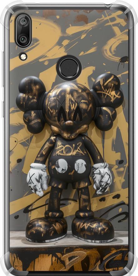 Чехол на Huawei Y7 2019 Bronze kaws (6097sp-1638-42517)