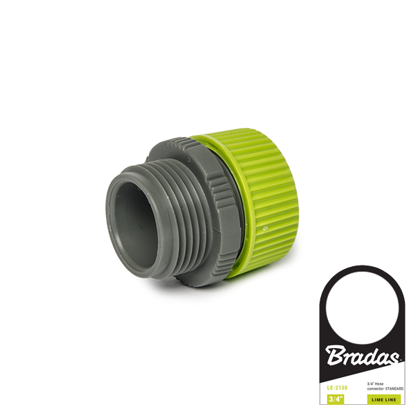 Адаптер Lime Line із зовнішнім різьбленням 3/4" і муфтою під шланг 1/2" (LE-4116) - фото 1 Адаптер Lime Line із зовнішнім різьбленням 3/4" і муфтою під шланг 1/2" (LE-4116) - фото 1