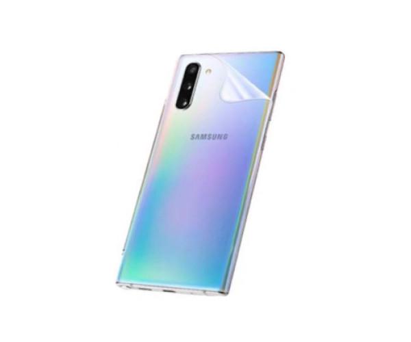 Противоударная гидрогелевая пленка Hydrogel Film для Samsung Galaxy Note 10 на заднюю панель, Transparent