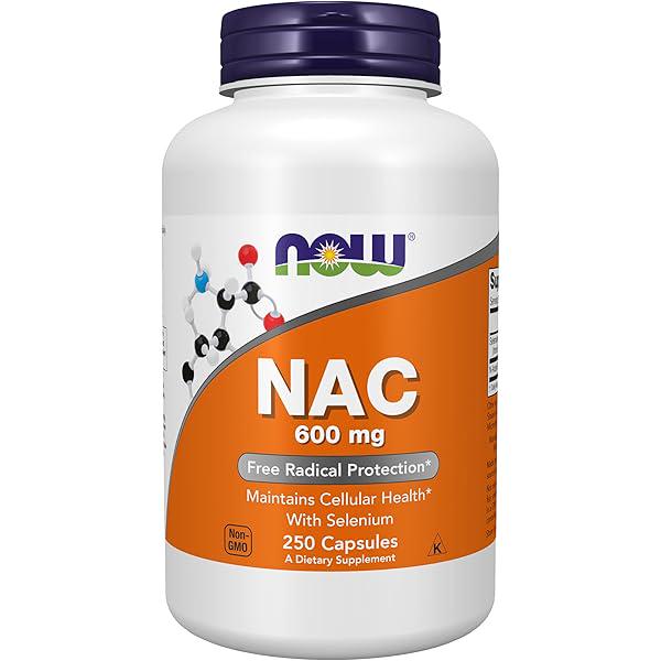 N-ацетилцистеин NOW Foods Nac-Acetyl Cysteine ​​600 мг 250 вег. кап.