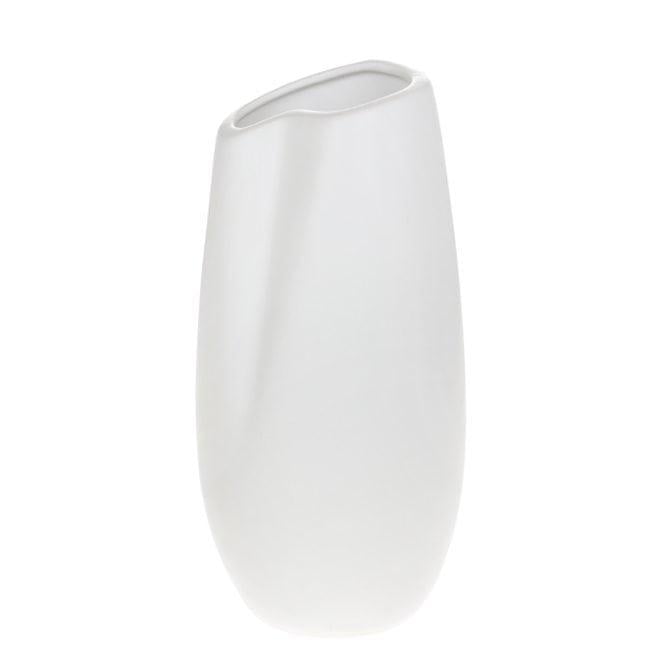 Ваза керамическая Flora Элегия 24,5 см Белый матовый (32974) Ваза керамическая Flora Элегия 24,5 см Белый матовый (32974)