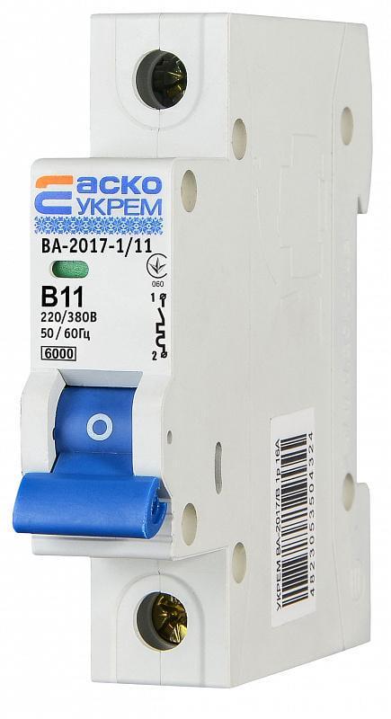 Автоматический выключатель АСКО-Укрем ВА-2017 1P 1А 6кА В (A0010170044) - фото 5
