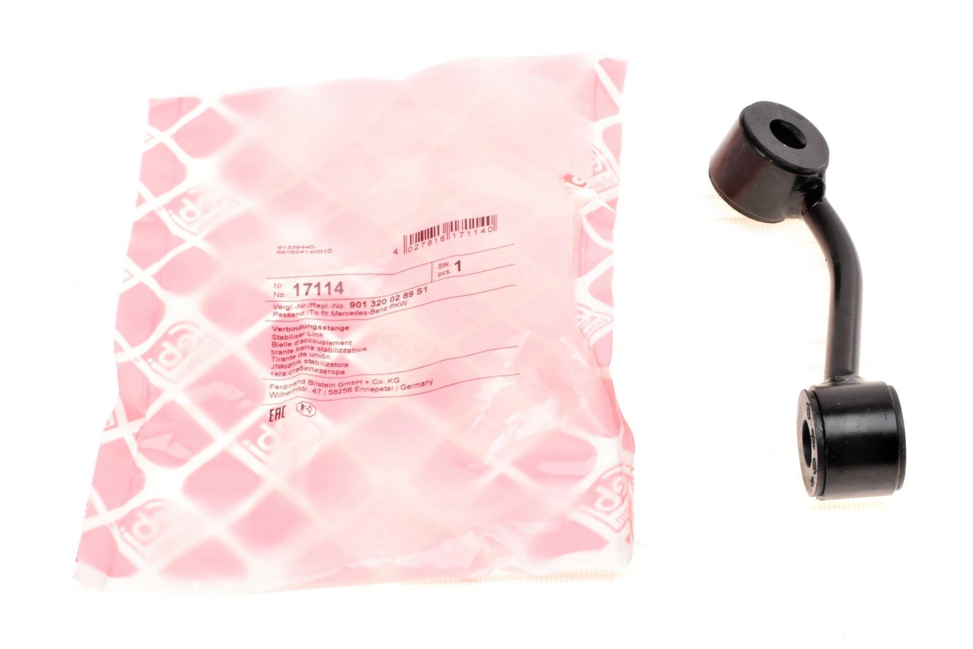 Тяга переднего стабилизатора FEBI BILSTEIN       L Mercedes Sprinter - 17114