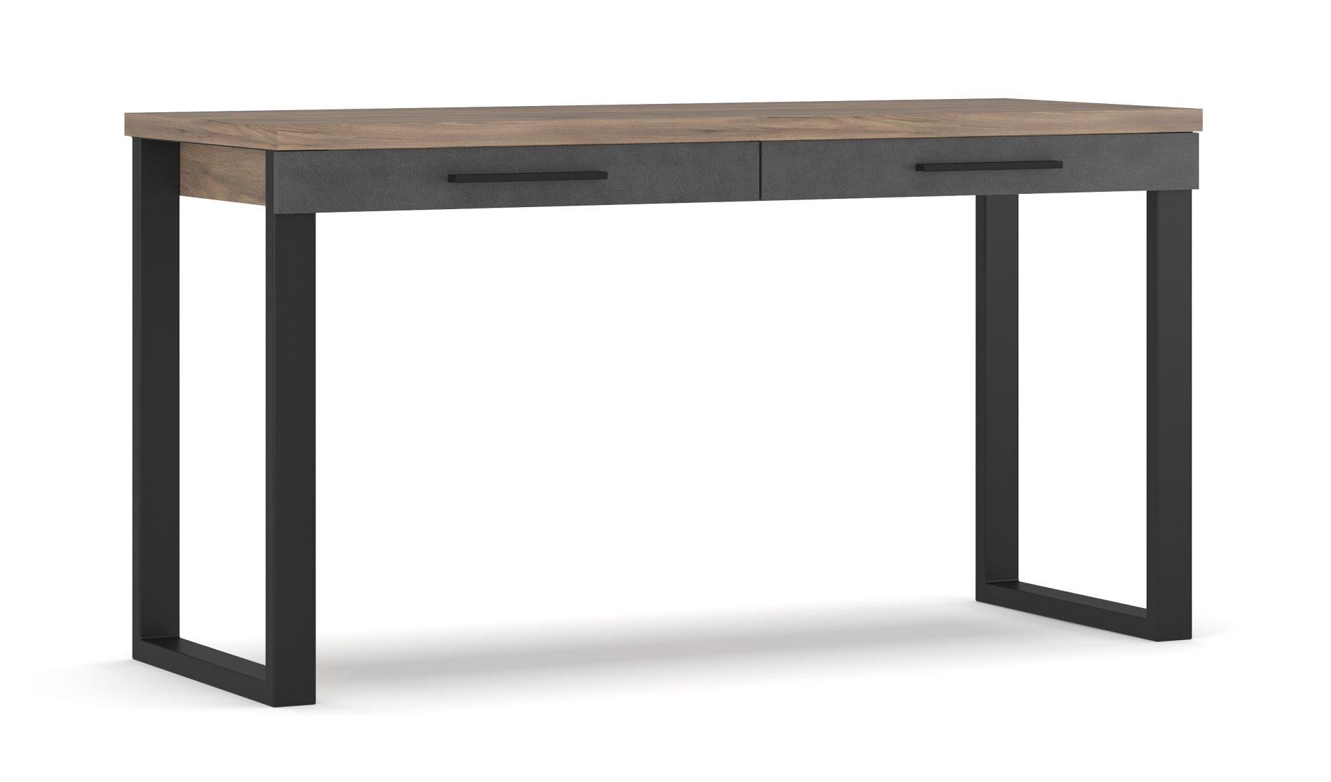 Компьютерный стол письменный Мебель-Сервіс 2Ш 140 Омега Дуб табако/Матера - фото 1