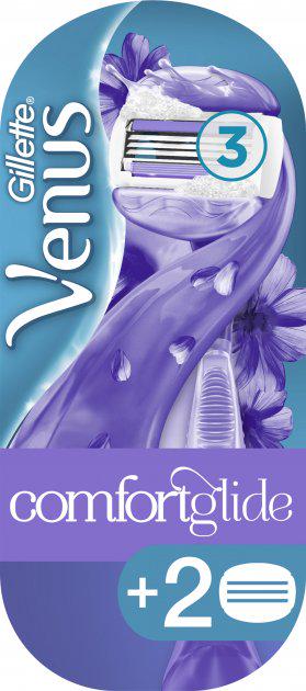 Станок для гоління жіночий Venus ComfortGlide Breeze з 2 змінними картриджами - фото 1