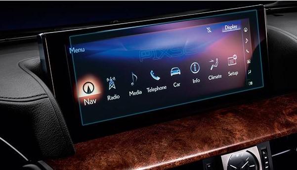 Стекло защитное Pixsel гибридный глянец на монитор Lexus LX 14,3“ 2016-2021
