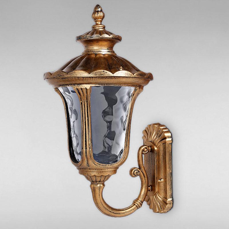 Уличный настенный светильник LS-18043-L-W Золото