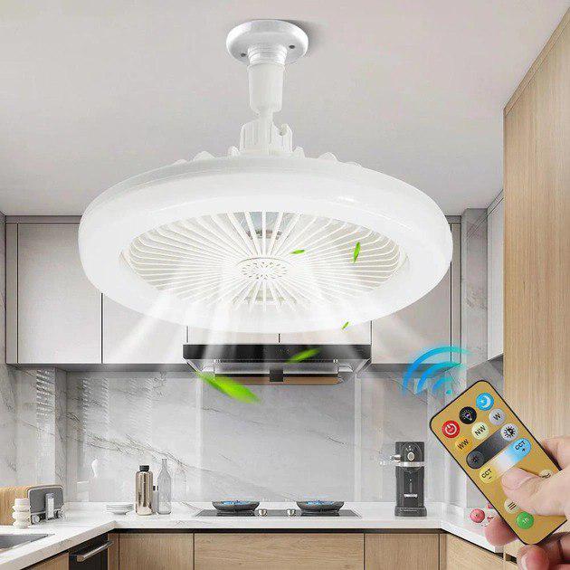 Лампа-вентилятор Multi-function Fan Light LED в патрон E27 универсальный потолочный 2в1 - фото 4 Лампа-вентилятор Multi-function Fan Light LED в патрон E27 универсальный потолочный 2в1 - фото 4