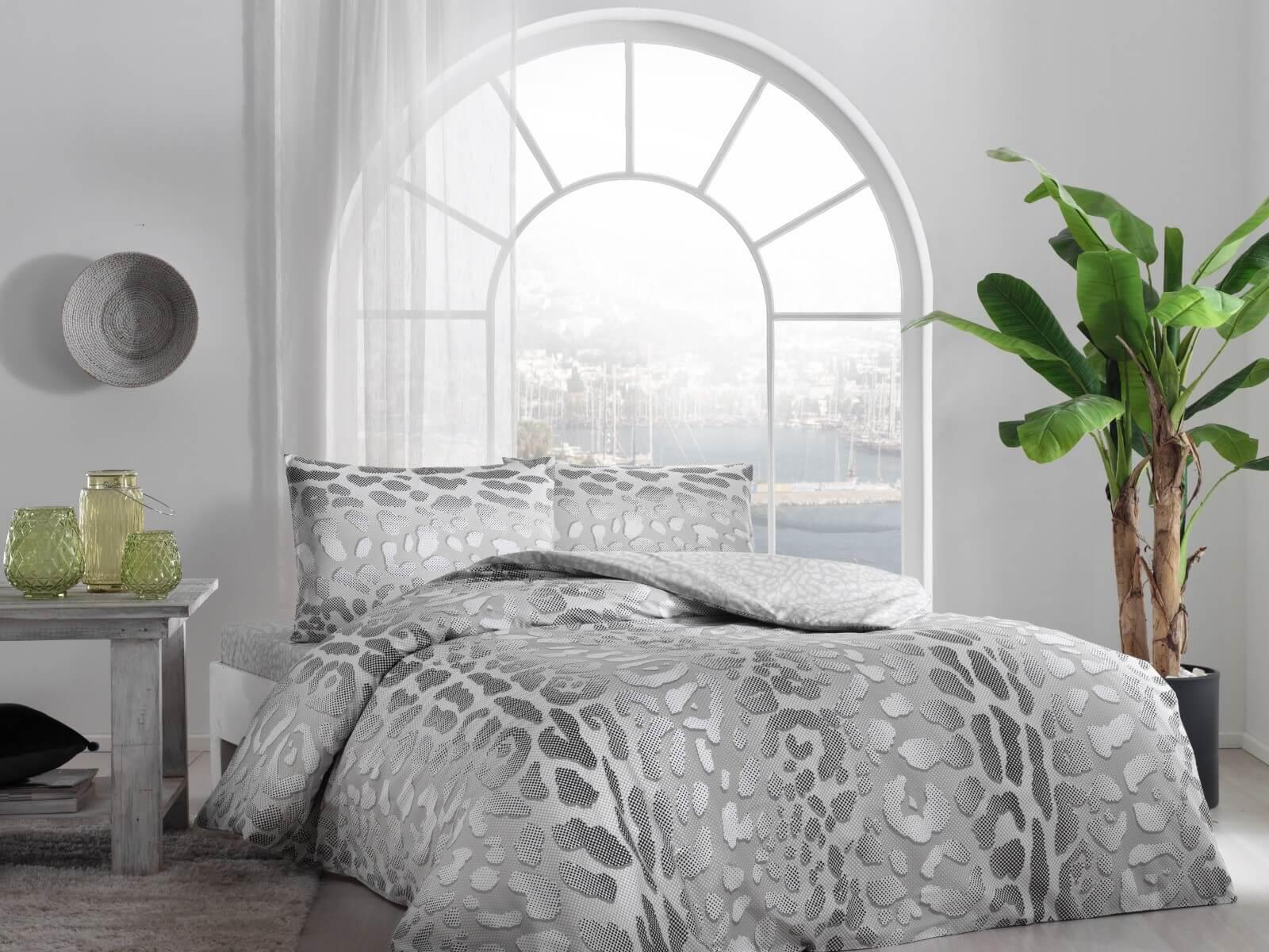 Комплект постельного белья Tac Edgar yesil ранфорс евро (2000022283812)