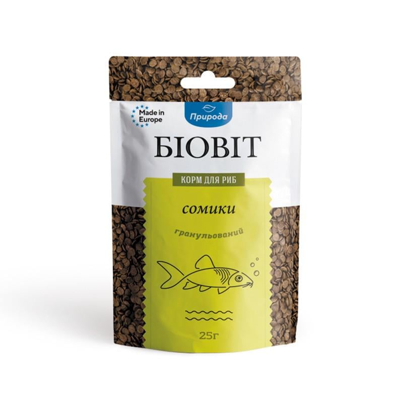 Корм для рыб Природа Биовит Сомики гранулированный 25 г