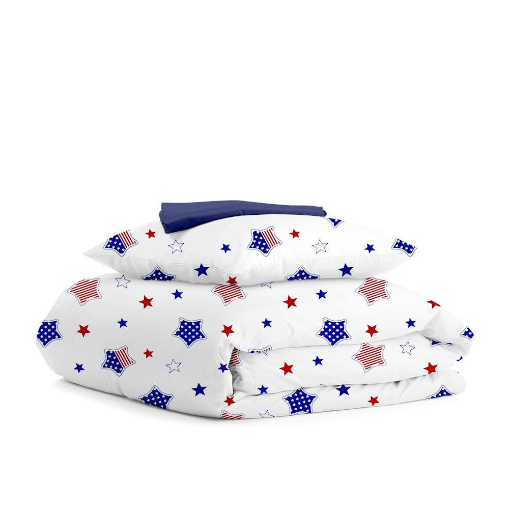 Постельное белье подростковое Cosas Star America Dark Blue на резинке 160x220 см (4822052048627)